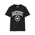Narcissist Graphic T-Shirt — Bold Novelty Tee with Crest