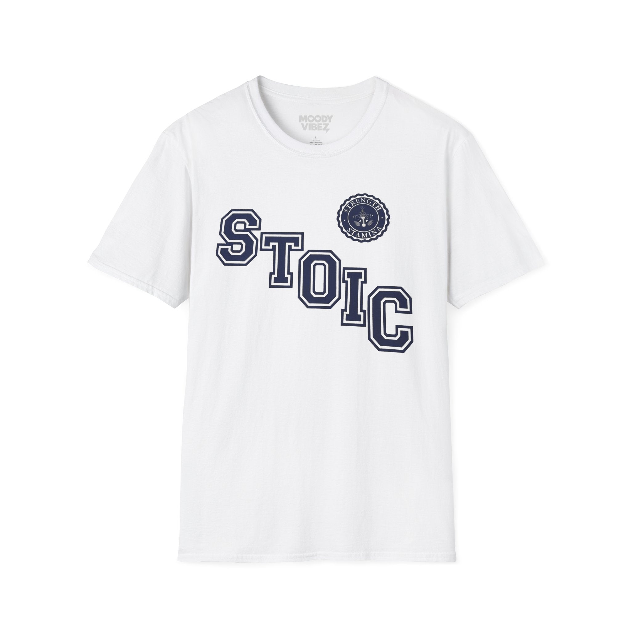 Stoic Graphic T-Shirt — Vintage Collegiate Philosophy Tee