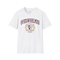 Overwhelmed College Crest T-Shirt — 'Toxic Vibez Cleanse' Graphic Tee