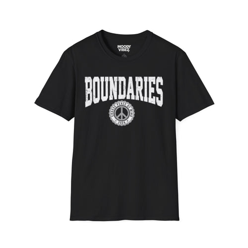 Boundaries T-Shirt — Peace Sign Mental Health Awareness Tee