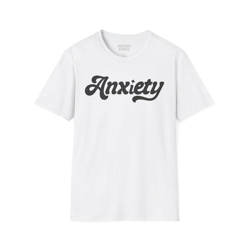 Anxiety Script T-Shirt — Retro Script Mental Health Tee