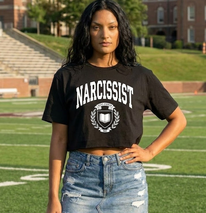 black narcissist t-shirt